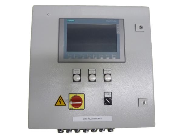 Control cabinet for central compressed air supply for a patrol ship